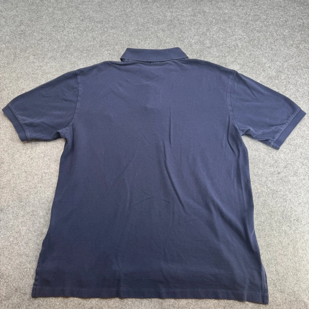 Polo Ralph Lauren Mens LT Tall Navy Blue Short Sleeve Pique Polo Shirt Red Pony